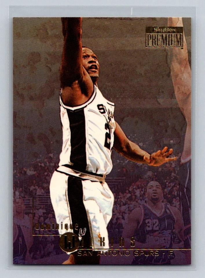 1996-97 SkyBox Premium #187 Dominique Wilkins San Antonio Spurs Basketball Card - Image 1 of 2