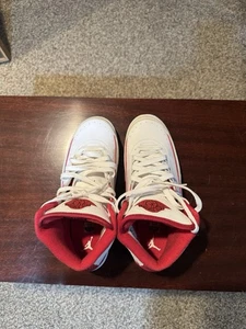 Größe 6,5 (GS) - Jordan 2 Retro Mid White Varsity - Bild 1 von 5