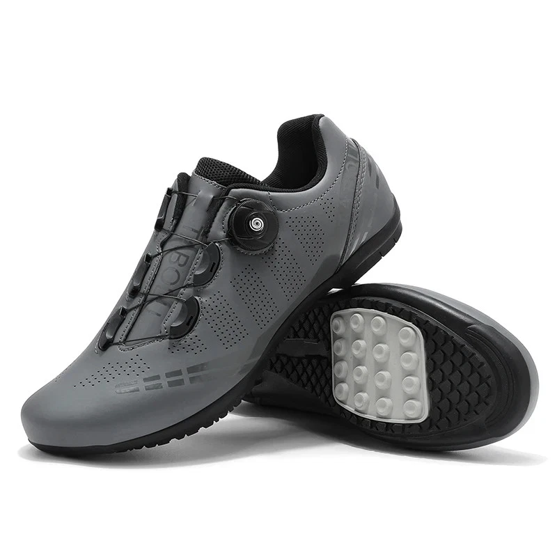 Zapatos de ciclismo de pedal plano MTB para hombres Zapatillas de botín de bicicleta sin bloqueo Calzado de bicicleta Foto 1 de 4