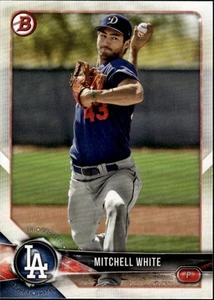2018 Bowman Prospects #BP103 Mitchell White Los Angeles Dodgers - Picture 1 of 2