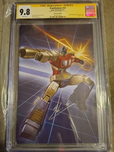 TRANSFORMERS #12 SKAN OPTIMUS PRIME VIRGIN VARIANT LTD 300 CGC SS 9.8 SIGNED - Bild 1 von 3