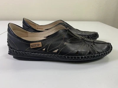 Zapatos Mocasines Pikolinos Jerez Cuero Negro Para Mujer Talla 38 EU 7.5/8 EE. UU. Foto 1 de 4