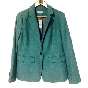 NUEVO: LOFT Blazer Verde Azulado Traje Chaqueta Nuevo con Etiquetas Talla 4 - Imagen 1 de 3