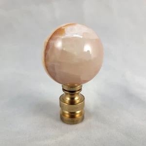 ESFERA DE ÓNIX CREMA GENUINA ILUMINACIÓN ELÉCTRICA LÁMPARA ACABADO (NUEVO) - Imagen 1 de 3