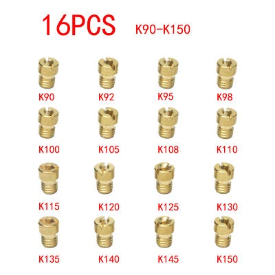16 X Motorcycle Carb Carburetor Main Jet Kit Fit PWK Keihin OKO CVK 90-150 - Image 1 of 4