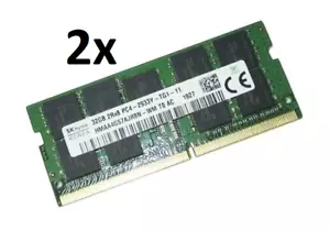 2x 32GB 64GB DDR4 2666Mhz RAM ECC SO DIMM f. Dell Precision 7510 - 15 Intel Xeon - Bild 1 von 1