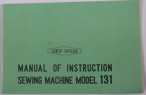 Original Janome New Home 131 Sewing Machine Instruction Manual Book - Picture 1 of 8