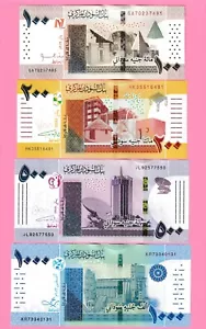 Set banconote Sudan 4 pezzi 100, 200, 500,1000 sterline 2019-2023 UNC - Foto 1 di 2