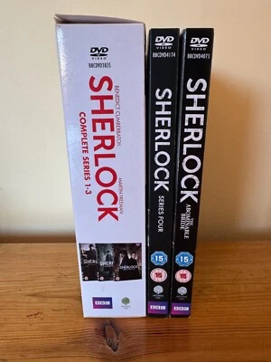 Sherlock - Series 1,2,3,4 & Abominable Bride - DVD Sets Region:2,4 - image 1 of 4