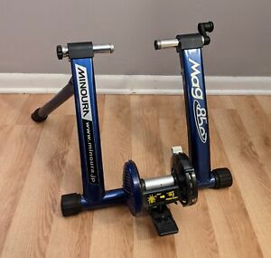 Minoura Mag 850 Indoor Bicycle Bike Trainer Blue & Black - No Remote, Stand Only