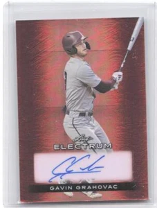 2024 Leaf Electrum #BA-GG1 Gavin Grahovac Orange 28/99 Auto - Picture 1 of 2