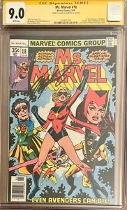 Ms. Marvel #18 CGC SS 9.0 FIRMADO por Chris Claremont Marvel 1978 primera mística - Imagen 1 de 3