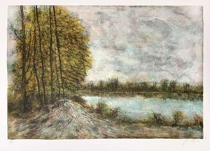 Bernard Gantner "Landscape" Lithograph S/N - Picture 1 of 1