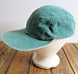 Vintage GAP Cap Hat Green Corduroy Baseball Strap Back M/L Medium Large Cotton - Picture 1 of 9