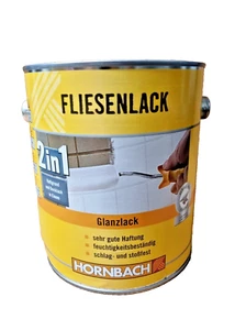 Fliesenlack Fliesenfarbe 2in1 Grundierung Schlußanstrich 2L weiß BEULEglänzend - Bild 1 von 3