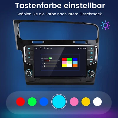  Android14 Autoradio Für VW Golf VII MK7 13-2020 Carplay GPS Navi 4G DAB 6+128GB - Bild 1 von 4