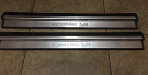 01 02 W208 Mercedes CLK430 CLK55 COUPE V8 Door Sill Scuff Plates Stainless Steel - Foto 1 di 12