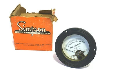 NEW SIMPSON 61715 METER  0-600 - Image 1 of 3