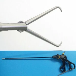 1 Pcs SS Laparoscopic Tenaculum Grasper Forceps 5mm X 330mm Surgical Instruments - Picture 1 of 15
