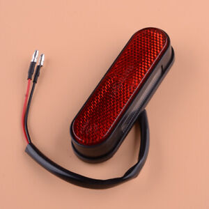 Motorcycle LED Number Plate Light With Red Reflector