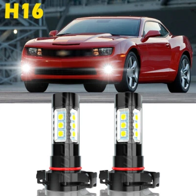 2x 6000K 100W Blanco 5202 Bombillas LED Luces Antiniebla Para Chevy Camaro 2010-2013 Foto 1 de 4