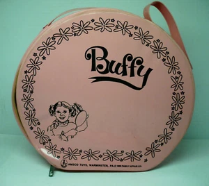 Vintage 1969 Family Affairs TV Show AMSCO Toys Pink Vinyl Buffy Doll Carry Bag - Picture 1 of 5