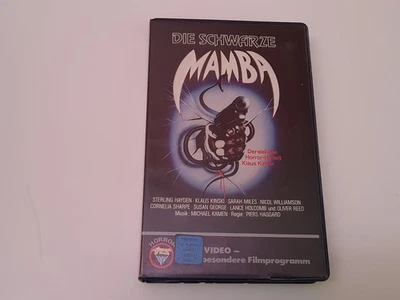 Die schwarze Mamba 1981 Uncut VHS German PAL VPS Video Klaus Kinski Venom - Bild 1 von 4