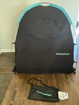 Slumberpod 遮光遮篷旅行睡眠舱黑色无风扇,状况完好 — 第 1/4 张图片