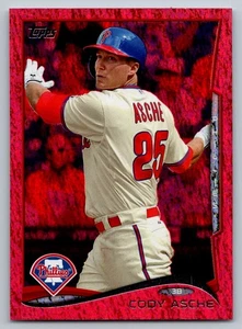 2014 Topps Red Foil Cody Asche 4 - Picture 1 of 2