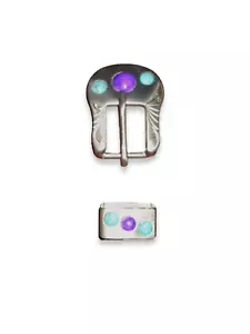 Cowboy Tack Southwest Gemstone Buckle - Picture 1 of 1