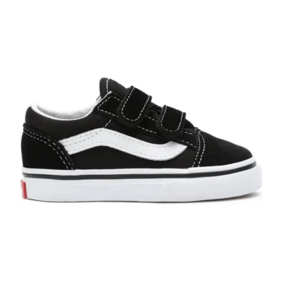 VANS Old Skool V Black/ White Toddler Kids Skate Shoes Sneakers