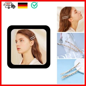 Kristall Perle Hochzeit Haarspange Barrette Strass Perle Haarnadeln Barrette ... - Bild 1 von 11