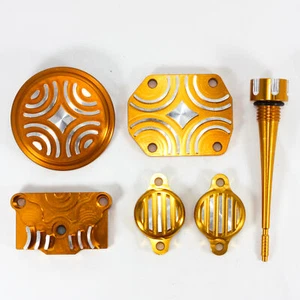 GOLD CNC ENGINE DRESSING DRESS UP KIT 125cc 140cc 150cc PIT PRO Trail Dirt Bike - Picture 1 of 3