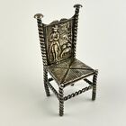 Antique Solid Silver Miniature Barley Twist Chair Samuel Boyce Landeck 1892