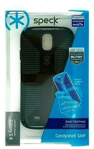 Speck CandyShell Grip Samsung Galaxy S4 Black Cell Phone Case NEW - Picture 1 of 12