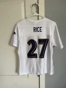NFL Team Apparel Baltimore Ravens Jersey Ray Rice Womens Large White