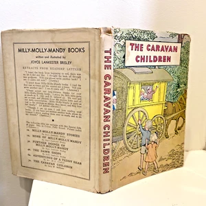 Vintage book Dust jacket HC Milly-Molly-Mandy CARAVAN CHILDREN 1942 1st Edition - Picture 1 of 15