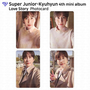 Kyuhyun from Super Junior 4th mini album Love Story Official Photocard KPOP  