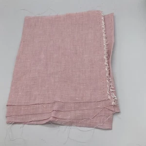 100% Irish Linen craft sample Aran Light Pink 150cm x 20cm approx - Picture 1 of 5