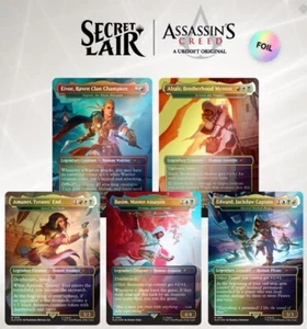 Magic The Gathering Secret Lair ASSASSIN’S CREED: LETHAL LEGENDS Foil Ed MTG - Picture 1 of 3