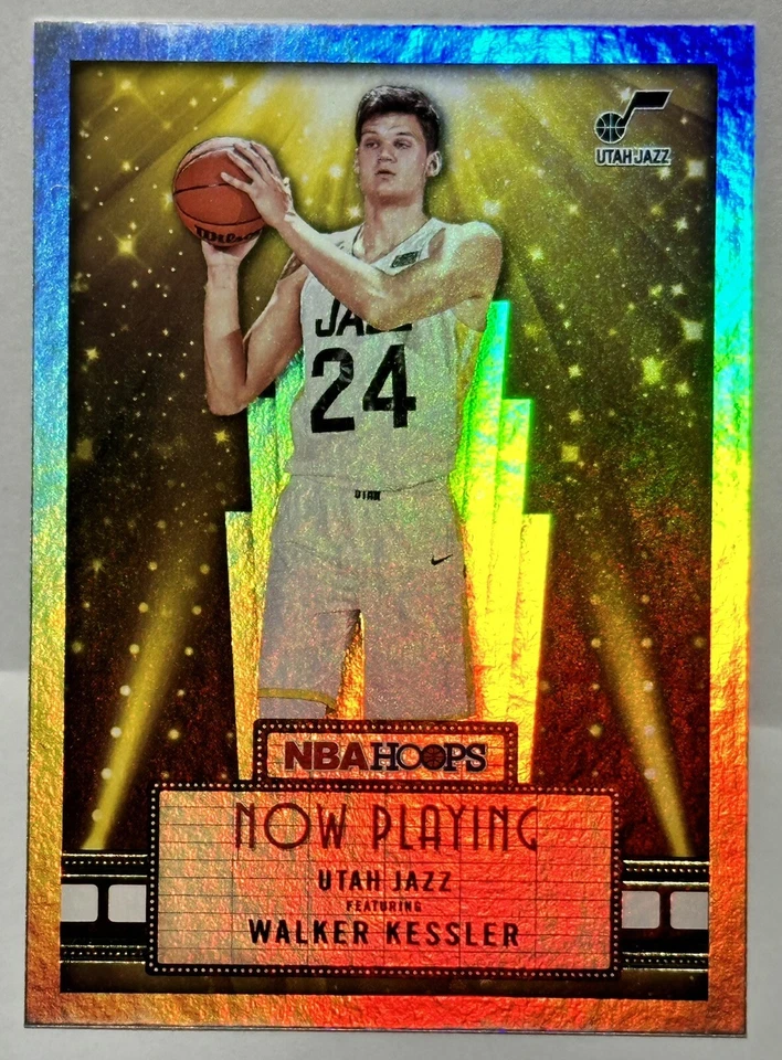 2022-23 NBA Hoops Now Playing Holo #19 Walker Kessler - Utah Jazz - Image 1 of 2
