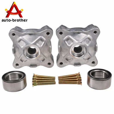 Wheel Hubs W/Studs And Bearings Front Left Right For 09-14 Polaris RZR S 800 EFI - Image 1 of 4