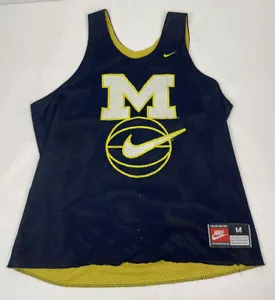 Vintage Nike Team University of Michigan Basketball reversibles Übungs-Trikot Gr. M - Bild 1 von 8