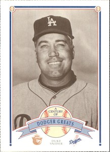 1989 Dodgers Smokey Greats Baseball Card #27 Duke Snider