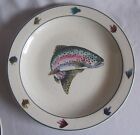 Dinner Plate Folkcraft Scotty Z Rainbow Trout Pattern 11 1/8"