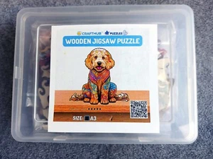 CRAFTHUB WOODEN PUZZLES – A3 Adorable Cockapoo/Doodle 141Pcs. NEW - Picture 1 of 5