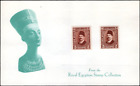 Egypt -1927-37-Belinski Card-Fouad def. 5m Dk Red Brown-Perf & Imperf-Sc#135-MNH