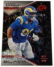 2023 Panini Black Aaron Donald FOTL Ruby /9 #26 Rams