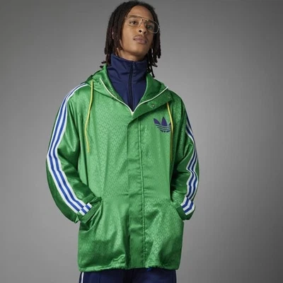 Adidas Adicolor Heritage Cortavientos Cremallera Verde IB3440 Gran Tamaño Hombres 2XL Raro Foto 1 de 4