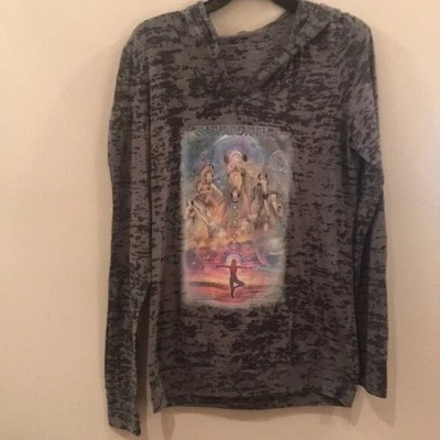 🐎 Camisa com capuz com estampa de cavalo Manabhuta | Tamanho G | Vestuário Next Level 🐎 - Imagem 1 de 4